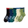 【10双装】深色系ins风男女款潮童运动袜子蓝绿中筒棉柔软舒适 商品缩略图4