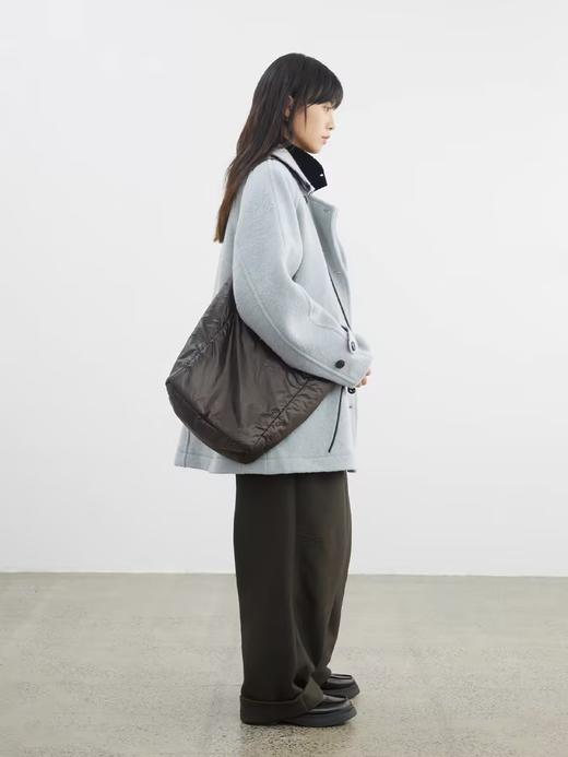 步履不停/4D21054C/双排扣中长款圈圈毛呢外套大衣 商品图1