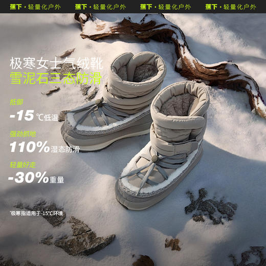 【上新！】女士户外保暖防滑气绒靴CL80824/男士CL80924(货号:CL80824/CL80924) 商品图0