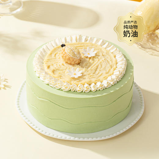 【多肉榴莲椰奶冻】爆款6英寸水果下午茶，泰国A级金枕榴莲肉香糯肉厚，椰奶冻椰香四溢Q弹嫩滑，多层口感在味蕾爆开 商品图0