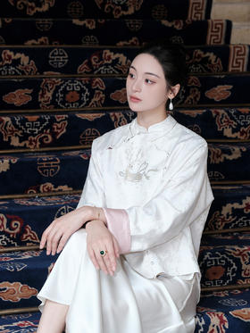 东方境X郭培| 灵鹿金线刺绣提花新中式上衣