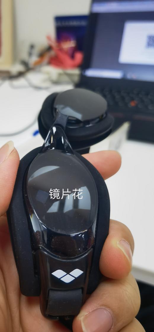 阿瑞娜arena 近视泳镜游泳眼镜防水防雾大框泳镜游泳装备男女通用 AGY-700XNA-SMK0 商品图5