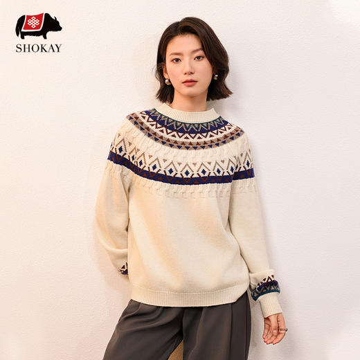 SHOKAY 牦牛服饰系列  100%牦牛绒套衫，质地柔软手感细腻 商品图2