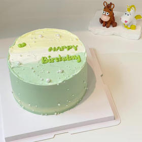 L008（黄绿晕底抹面）