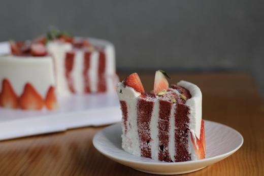 0卡糖｜红丝绒年轮草莓蛋糕 商品图2
