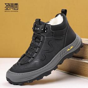 【羊毛内里】圣得西冬季休闲鞋户外防滑工装鞋加绒保暖伐木鞋2462964131