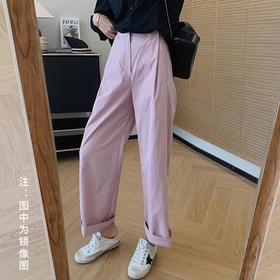 裁缝学苑AS372遮胯直筒裤纸样女装休闲裤显瘦阔腿裤子版型图纸