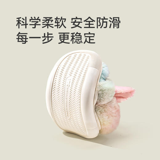 【软糯治愈】儿童梦幻独角兽女童宝宝棉鞋亲子家居室内兔毛绒包跟保暖棉鞋女士棉鞋 商品图3