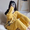 【柔软慵懒❗️珊瑚绒保暖套装】精致细腻，超显气质，自由舒适❗️高级感秋冬季女长袖宽松毛绒女士新款家居服加厚加绒睡衣 商品缩略图4