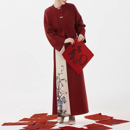 裁缝学苑AS383汉元素宋制夏荡领衬衫三裥裙套装纸样女装通勤中式样板 商品图3