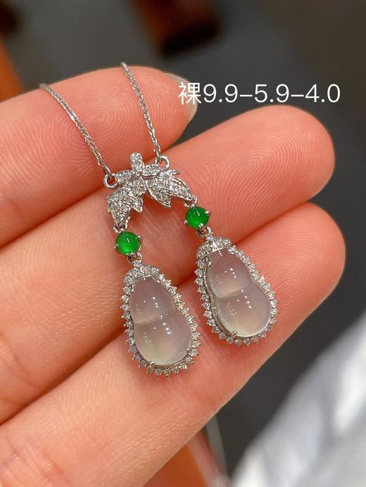 葫芦翡翠耳坠 商品图0