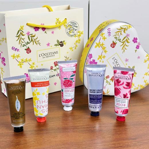 【情人节爱心礼遇】爱心礼盒装Loccitane欧舒丹普罗旺斯爱心幸运护手霜礼盒5*30ml(清新马鞭草+薰衣草+云中月桂+芍药花香+玫瑰之心） 商品图3