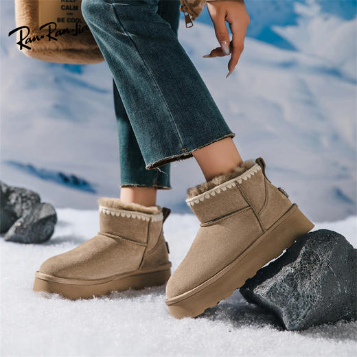 ranranjia牛皮雪地靴系列 防滑/保暖舒适 休闲百搭 多款可选 商品图4