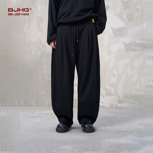 BJHG不计后果火焰绒加绒休闲裤子男款秋冬卫衣套装宽松百搭长裤女 商品图3