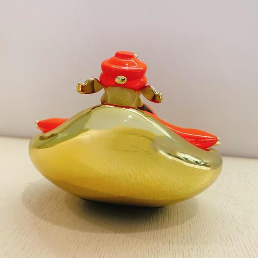 禁止悲伤 小众礼品潮流艺术品桌面摆件招好运发财摇摆小财神 躺赚 商品图5