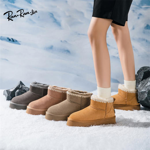 ranranjia牛皮雪地靴系列 防滑/保暖舒适 休闲百搭 多款可选 商品图3