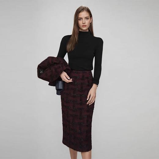 IWY/秋冬女复古外套名媛气质高级感小香套装时尚洋气圆领半身裙两件套CS2160 商品图3