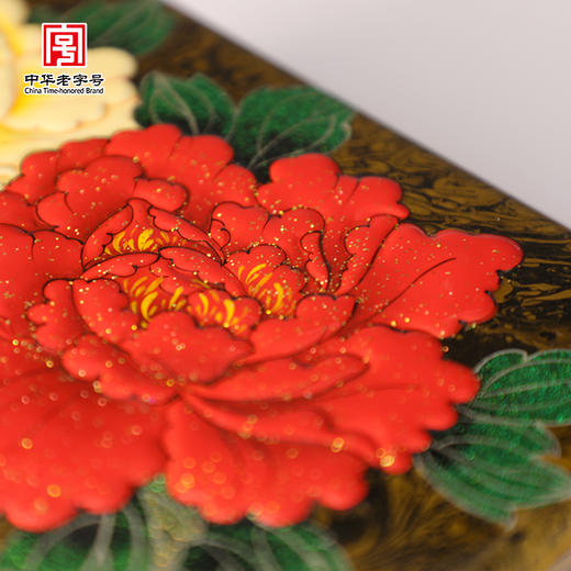 山西平遥非遗推光漆器手工彩绘首饰盒（6款可选）  复古高档梳妆盒新中式收纳盒非遗项目大漆 商品图5