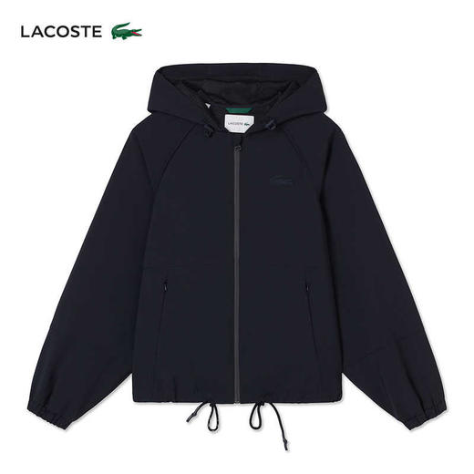 Lacoste法国鳄鱼女装新款潮流舒适运动连帽拉链外套BF7441-10 商品图0