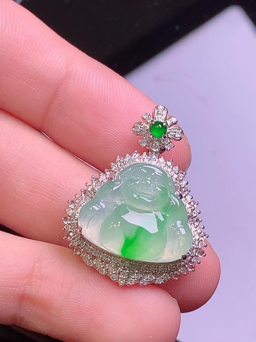 佛公翡翠吊坠 商品图2