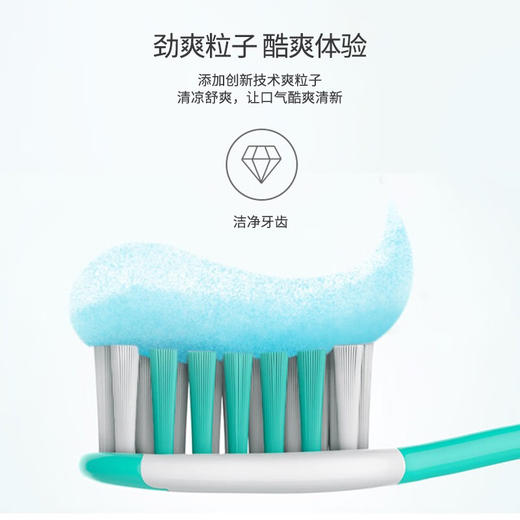 冷酸灵晶盐爽白竖式牙膏 冰柠酷爽竖式牙膏 商品图4