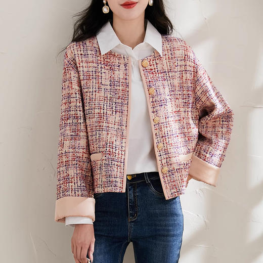 裁缝学苑AS381重工高级感翻边袖小香风外套纸样女装新款短上衣版型图纸 商品图4