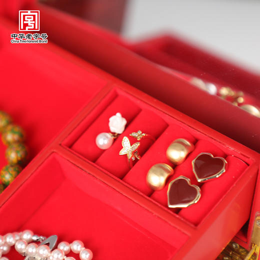 山西平遥非遗推光漆器手工彩绘首饰盒（6款可选）  复古高档梳妆盒新中式收纳盒非遗项目大漆 商品图4