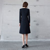 IWY/秋季新款格雷系修身通勤西装连衣裙a字裙女御姐范职业裙子Q1227 商品缩略图4