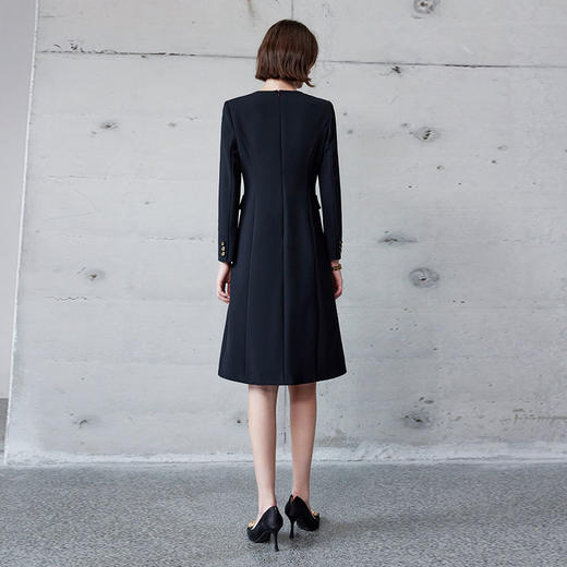 IWY/秋季新款格雷系修身通勤西装连衣裙a字裙女御姐范职业裙子Q1227 商品图4