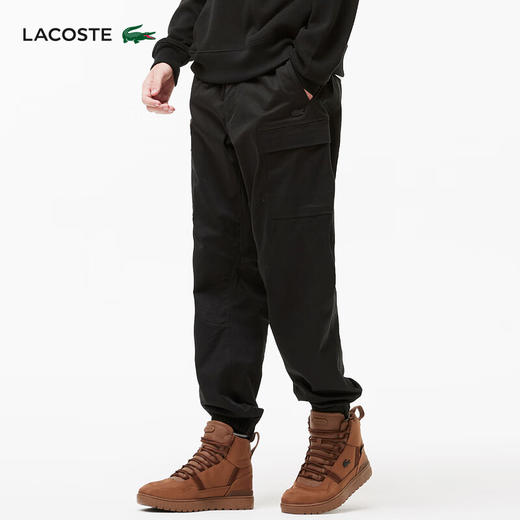 Lacoste【王一博同款】法国鳄鱼男装新款束脚长裤HH0648-98 商品图1