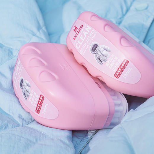 【升级加密毛刷 免洗速干 干洗不留痕】白倍极 羽绒服清洁剂100m*3瓶装 商品图5