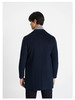 callisto大师系列藏青羊毛混纺大衣 商品缩略图4