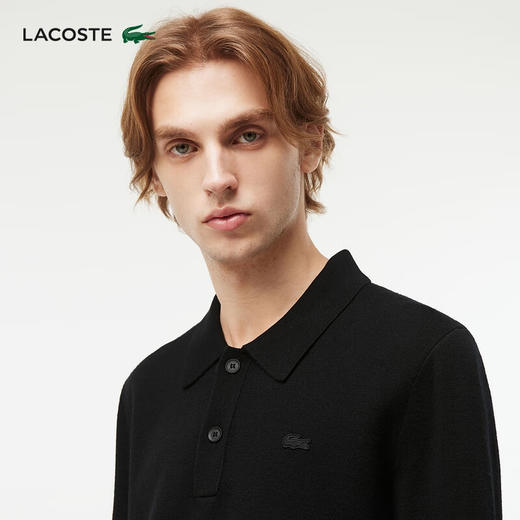 Lacoste法国鳄鱼男装新款时尚简约翻领毛衣AH0676-98 商品图1