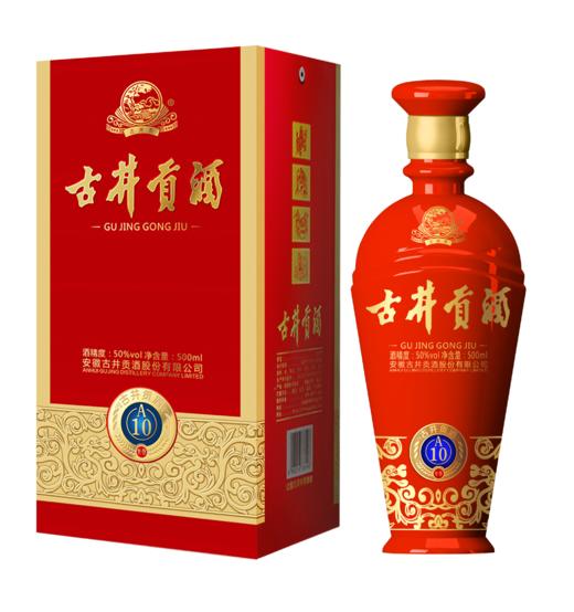 【买一送一】古井贡酒 古井贡A10 50度 浓香型白酒 500ml 商品图1