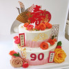 鲜花祝寿双层蛋糕 商品缩略图3