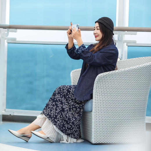 【林栖设计小店】（现货）棉混纺小西装通勤拼蓝印花布传统复古2025春季新品外套上衣女1951079 商品图4