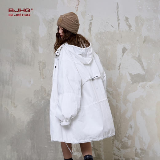 BJHG不计后果中长款风衣外套男秋冬轻薄羽绒内搭潮牌高级情侣套装 商品图2