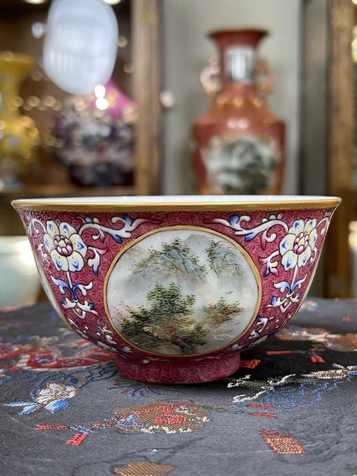 胭脂红开窗碗 商品图1