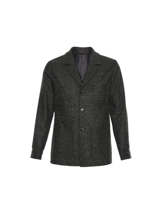 callisto卡其绵羊毛混纺外套 商品图0