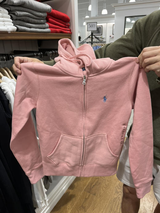 黑五特价！RL拉夫劳伦女款薄绒拉链帽衫 可配套 商品图1