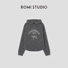 ROMI STUDIO“美式复古” 花纱肌理感印花加绒连帽卫衣 RW24WSY0875 商品缩略图0