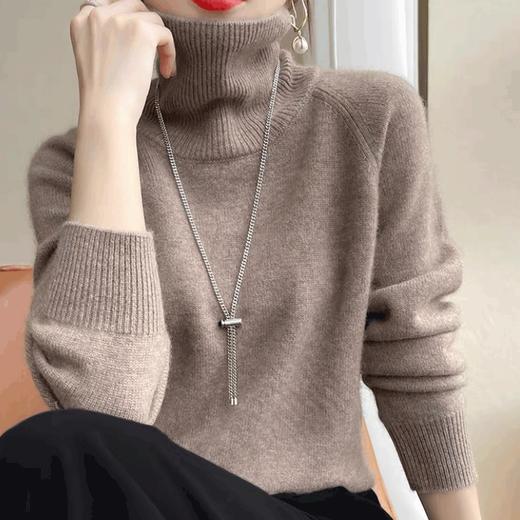 佰威斯利高领新年春节红毛衣女冬季加厚新款洋气时尚内搭上衣大码针织打底衫秋冬90-240斤 商品图4