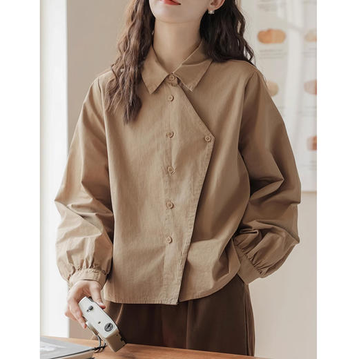 裁缝学苑AS377日系复古不规则长袖衬衫纸样女装法式内搭上衣衬衣样板 商品图5