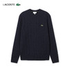 Lacoste【王一博同款】法国鳄鱼男装新款圆领绞花羊毛衫AH2924-10 商品缩略图8