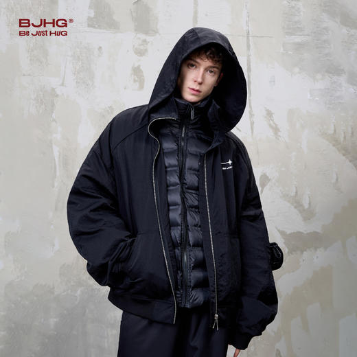 BJHG不计后果美式外套男秋冬款2024新款羽绒套装痞帅休闲情侣上衣 商品图3