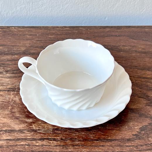 日本Nikko骨瓷宽口咖啡杯碟 保存品 商品图2