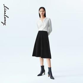 L2朗姿 复古风时尚半裙LCSP03VSK132B11