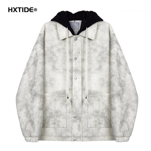 【新品上新】HX 冬季短款带帽棉服刺绣字母Z112440006102/03 商品图0