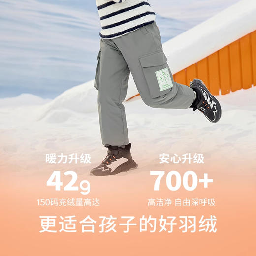 巴拉巴拉童装儿童裤子男童女童长裤冬季新款中大童羽绒裤宽松 商品图1