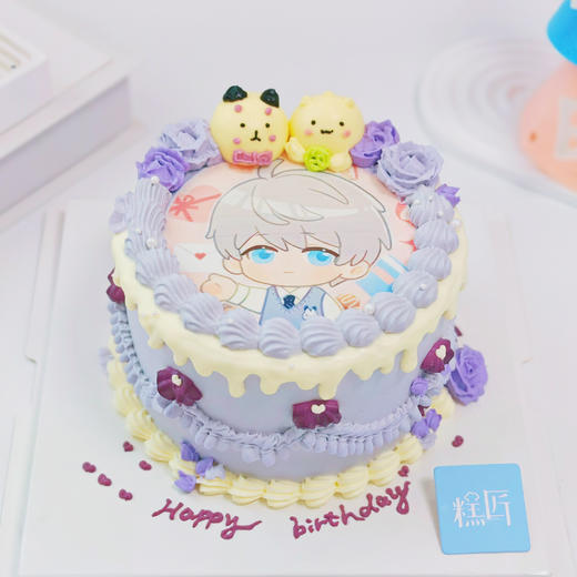 沈星回糯米纸复古裱花蛋糕 商品图5